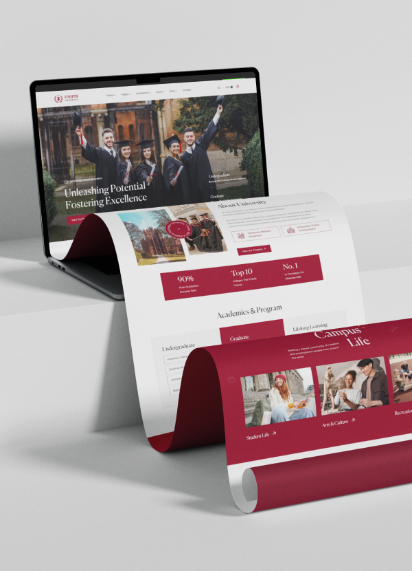 RAMS Business School College Website UI UX Design