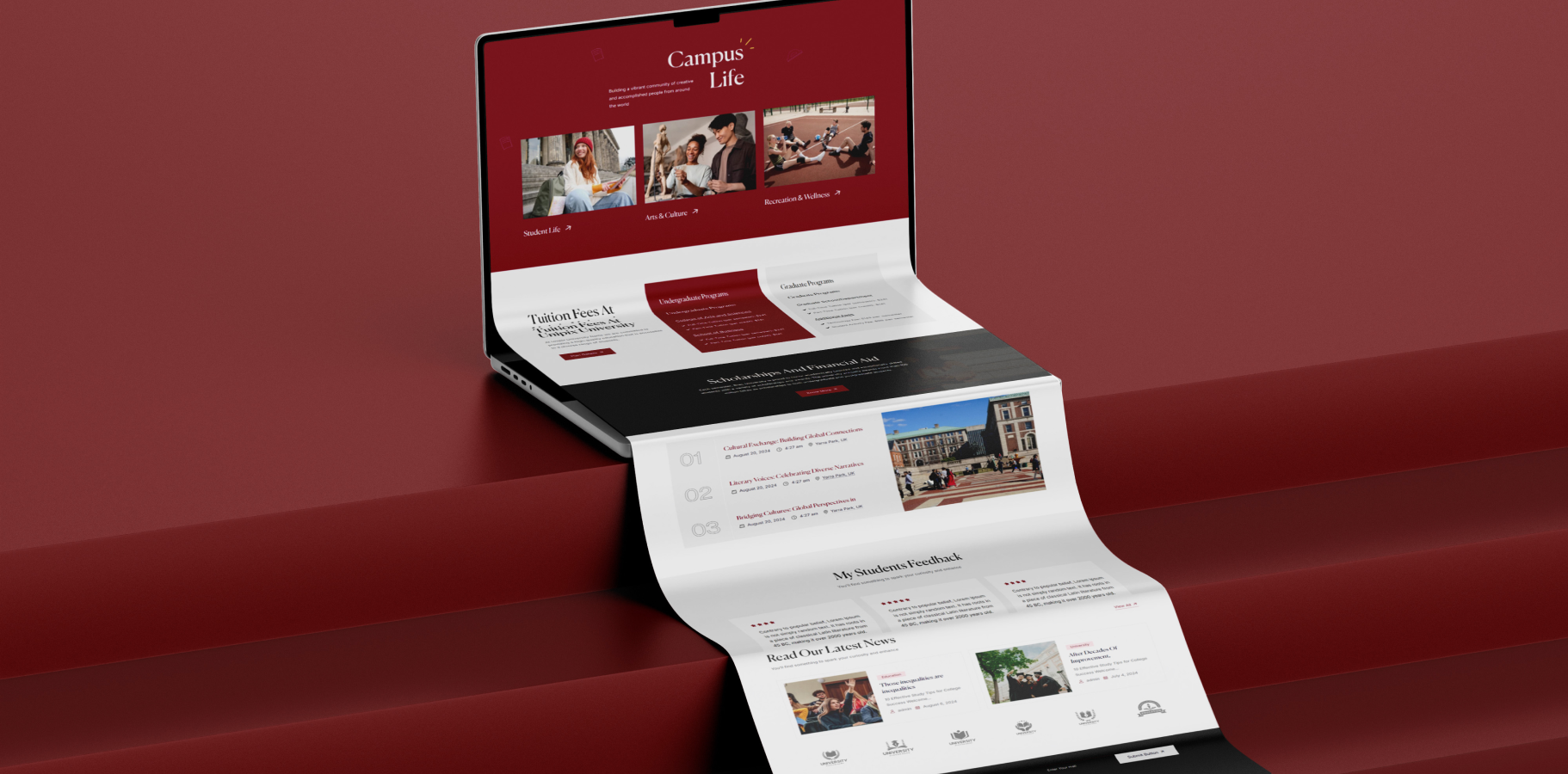 RAMS Business School College Website UI UX Design