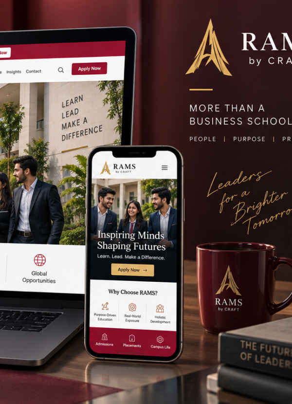 RAMS Business School College Website UI UX Design