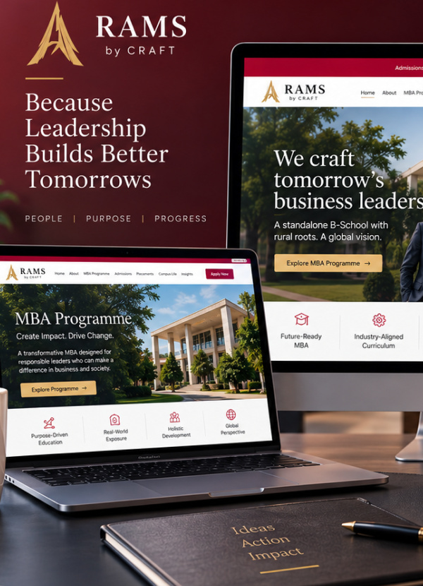 RAMS Business School College Website UI UX Design